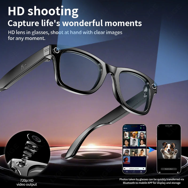Gafas Inteligentes con Sonido y Cámara de Grabación