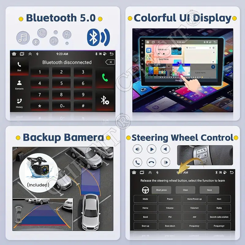 Radio Multimedia Coche 10" 4GB + 64GB