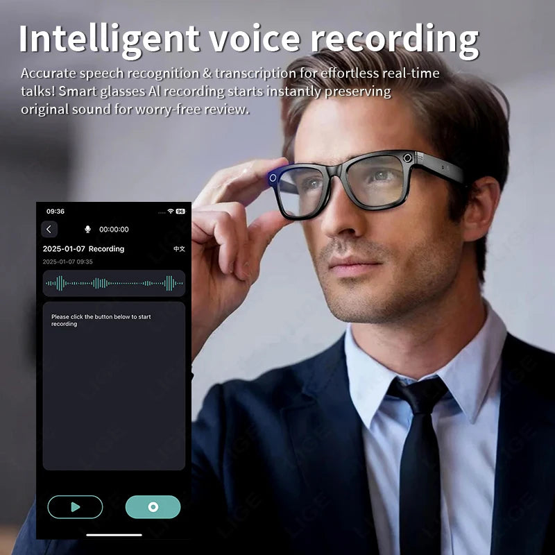 Gafas Inteligentes con Sonido y Cámara de Grabación