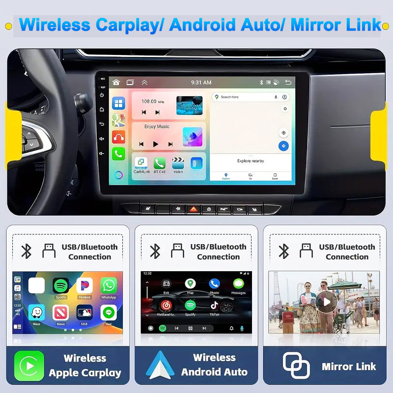 Radio Multimedia Coche 10" 4GB + 64GB